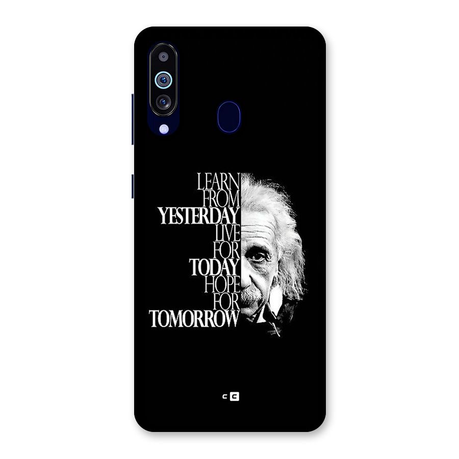 Learn From Yesterday Back Case for Galaxy M40