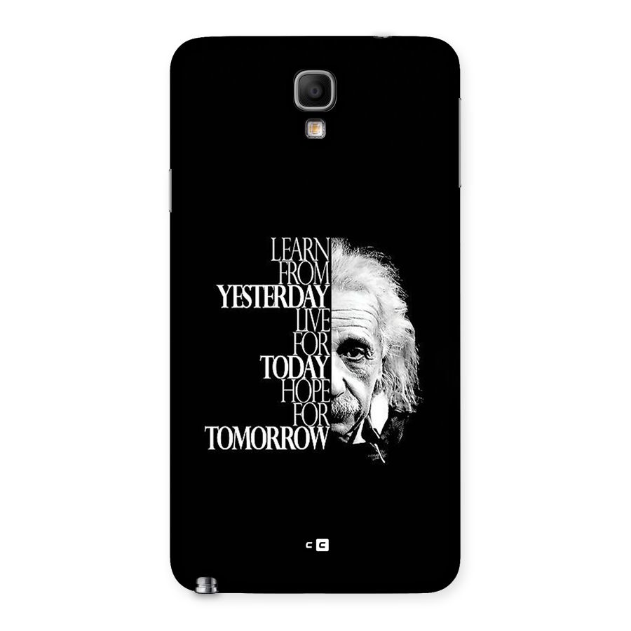 Learn From Yesterday Back Case for Galaxy Note 3 Neo