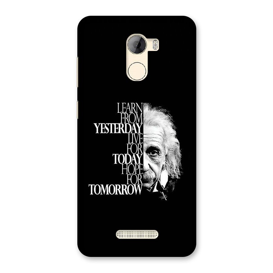 Learn From Yesterday Back Case for Gionee A1 LIte