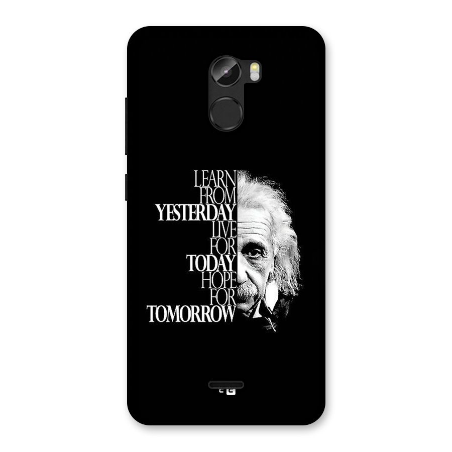 Learn From Yesterday Back Case for Gionee X1