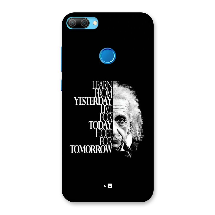 Learn From Yesterday Back Case for Honor 9N