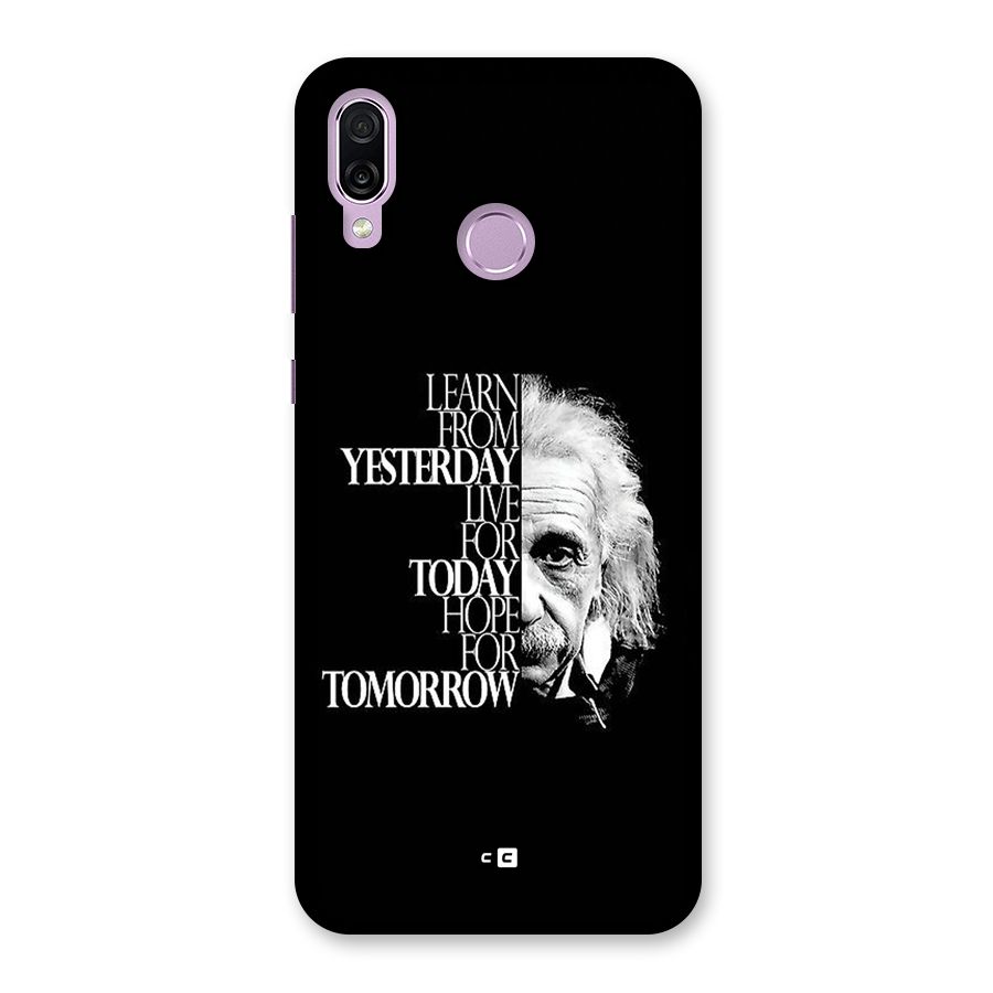 Learn From Yesterday Back Case for Honor Play