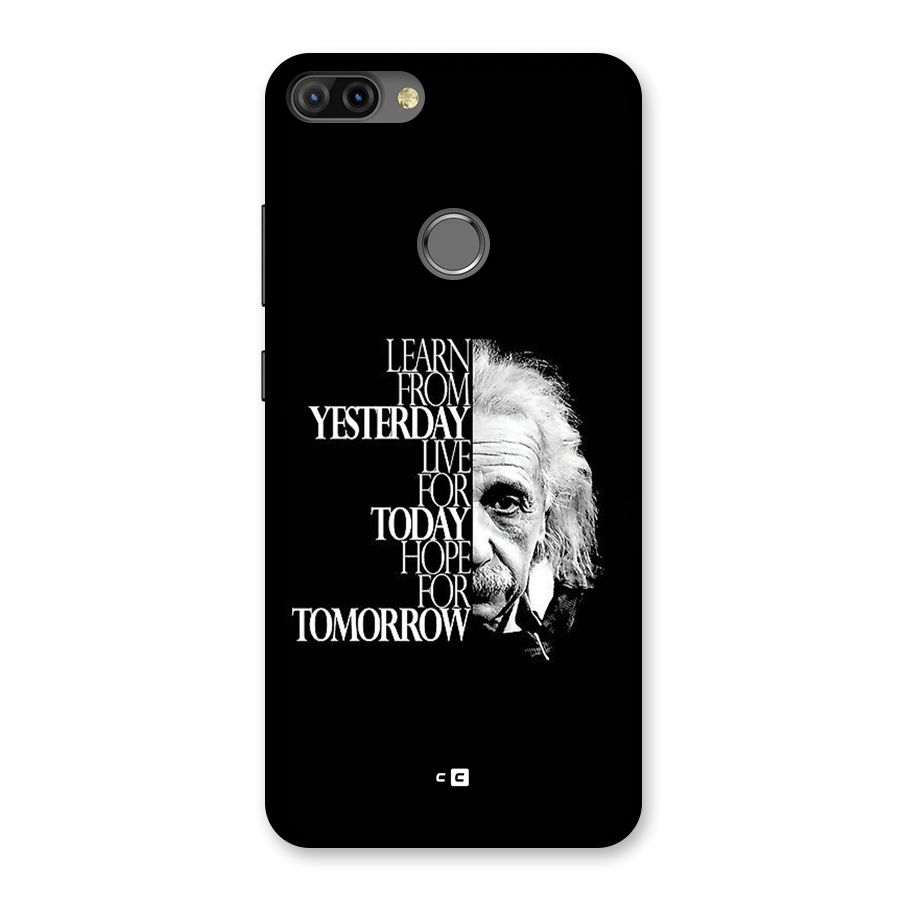 Learn From Yesterday Back Case for Infinix Hot 6 Pro