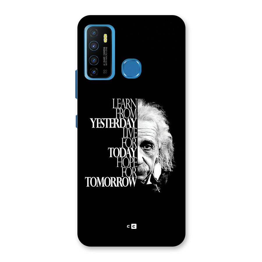 Learn From Yesterday Back Case for Infinix Hot 9