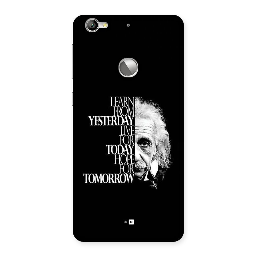 Learn From Yesterday Back Case for Le 1S