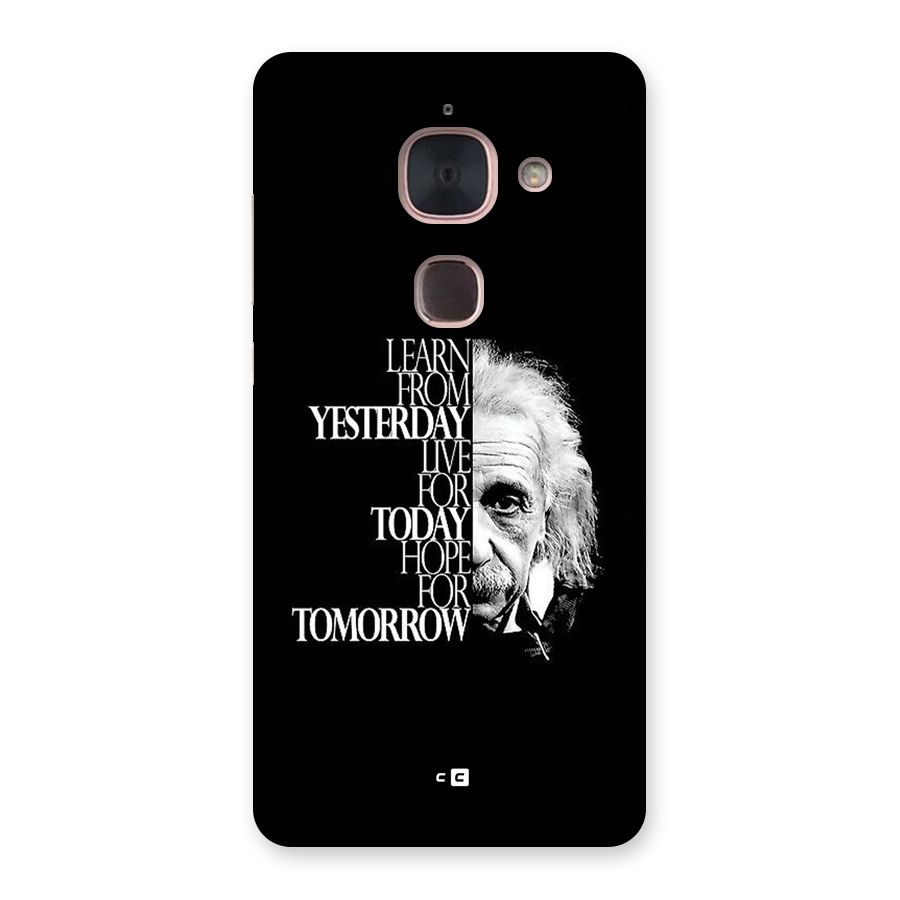 Learn From Yesterday Back Case for Le Max 2