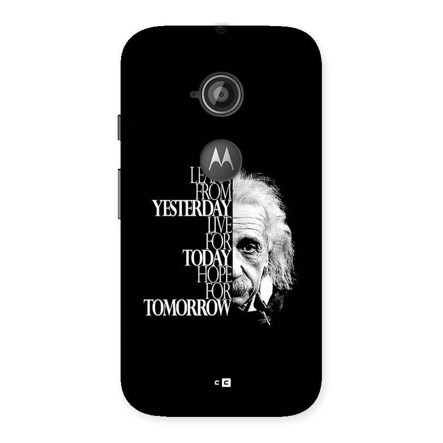 Learn From Yesterday Back Case for Moto E 2nd Gen