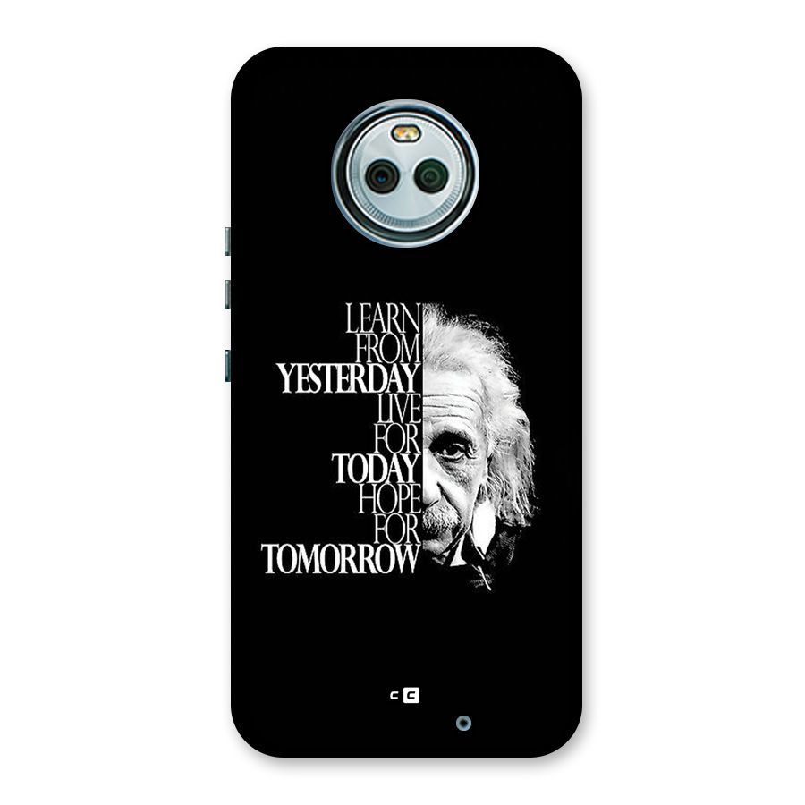 Learn From Yesterday Back Case for Moto X4