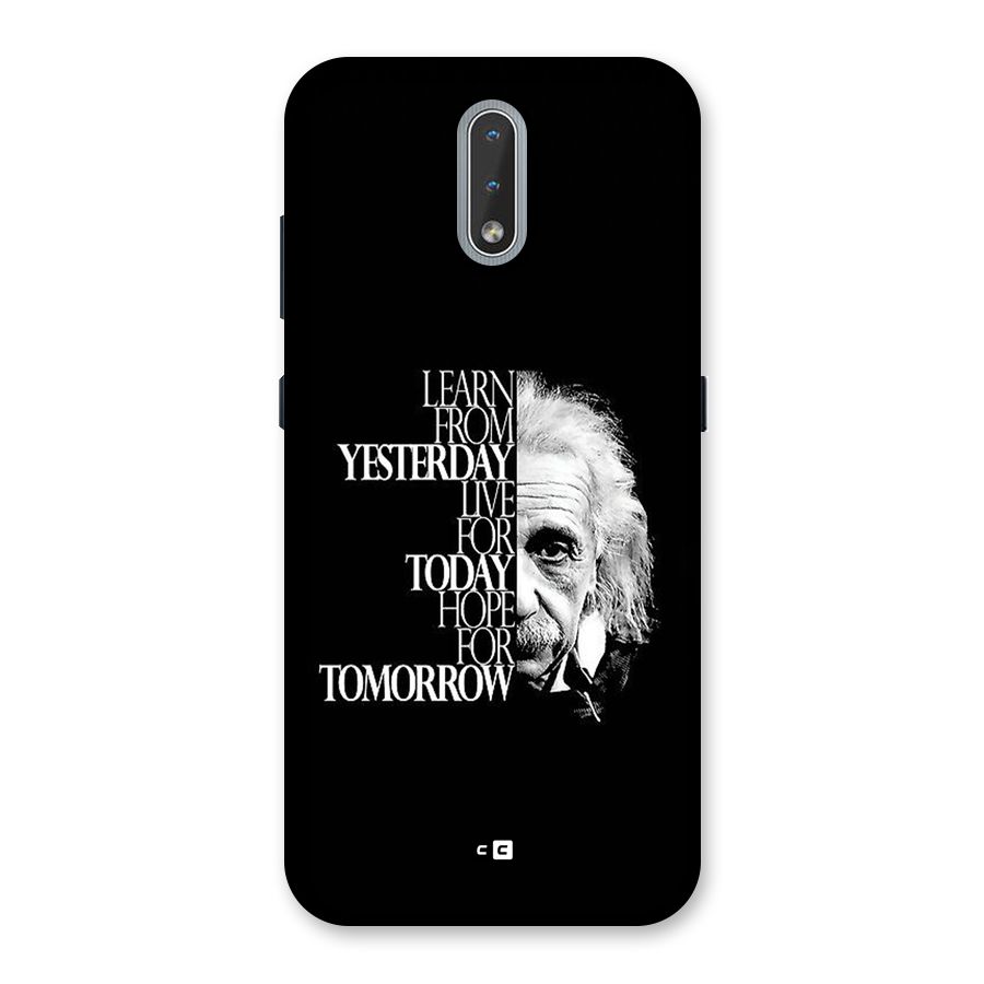 Learn From Yesterday Back Case for Nokia 2.3