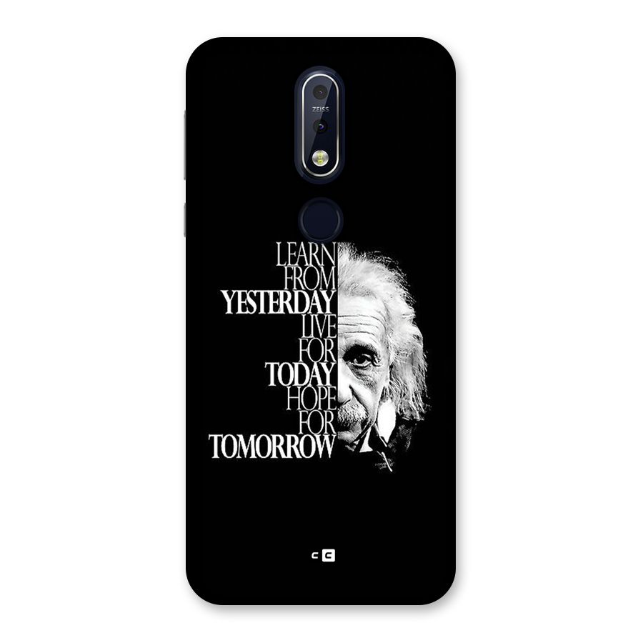 Learn From Yesterday Back Case for Nokia 7.1