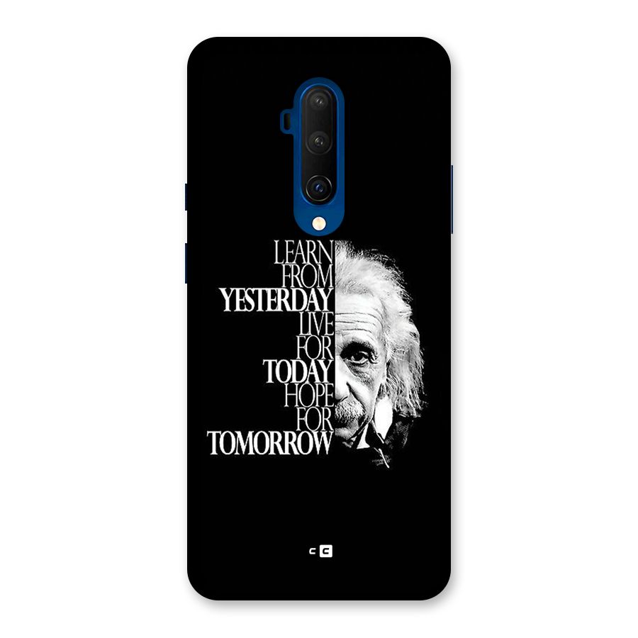 Learn From Yesterday Back Case for OnePlus 7T Pro
