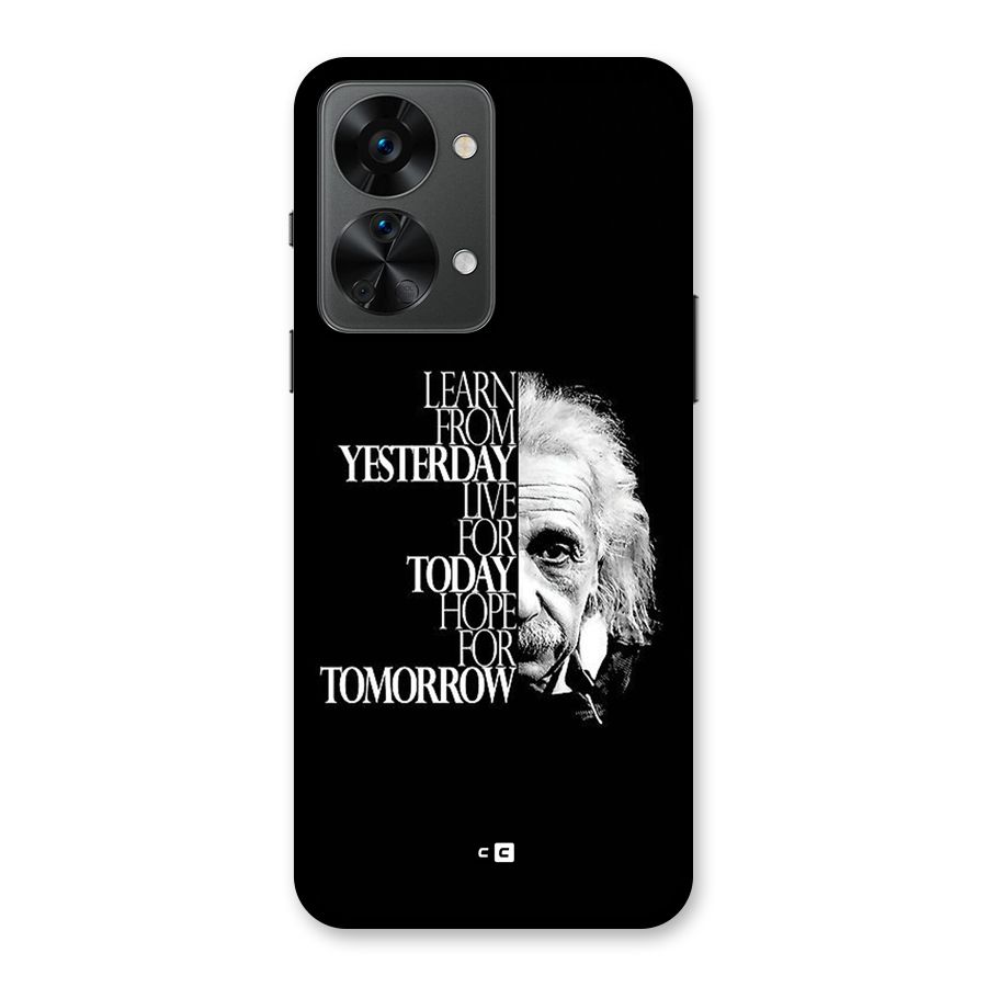 Learn From Yesterday Back Case for OnePlus Nord 2T