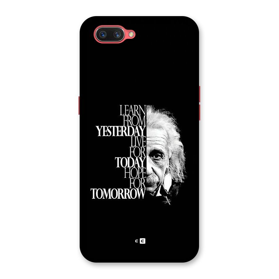 Learn From Yesterday Back Case for Oppo A3s