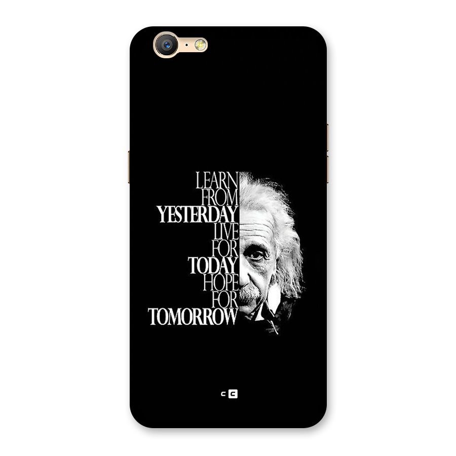 Learn From Yesterday Back Case for Oppo A57