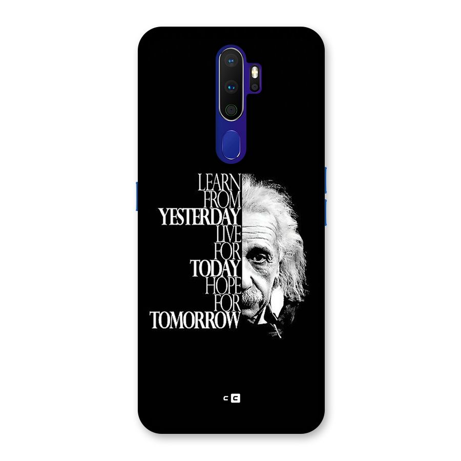 Learn From Yesterday Back Case for Oppo A9 (2020)