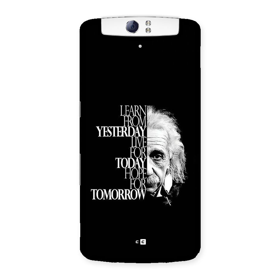 Learn From Yesterday Back Case for Oppo N1