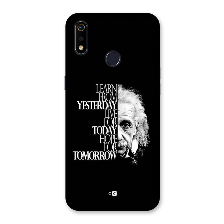 Learn From Yesterday Back Case for Realme 3i