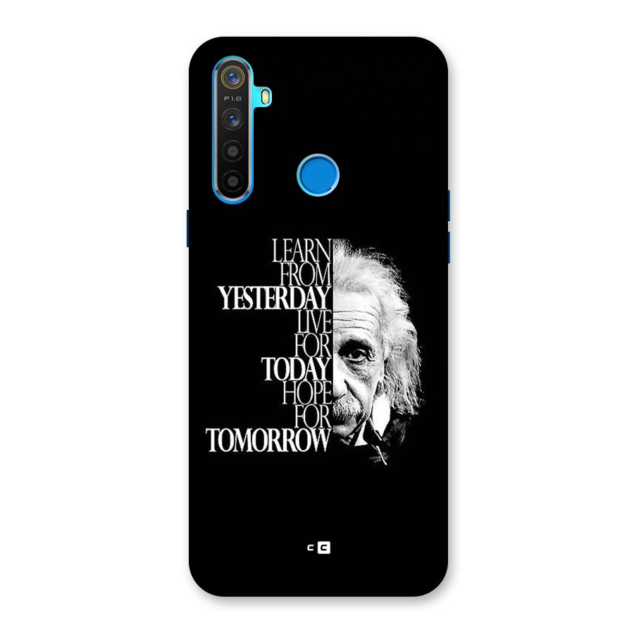 Learn From Yesterday Back Case for Realme 5s