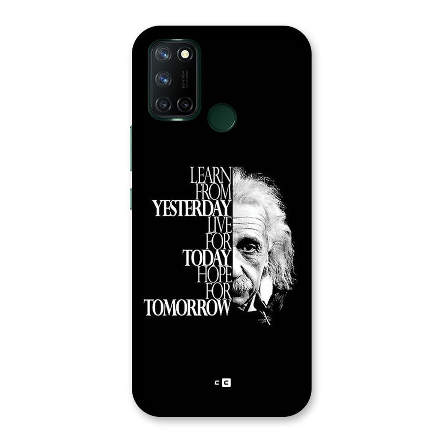 Learn From Yesterday Back Case for Realme 7i