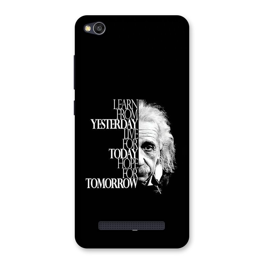 Learn From Yesterday Back Case for Redmi 4A