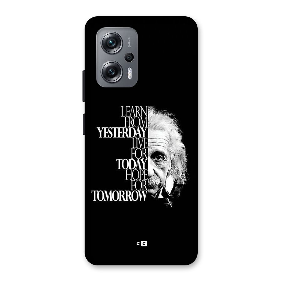 Learn From Yesterday Back Case for Redmi K50i
