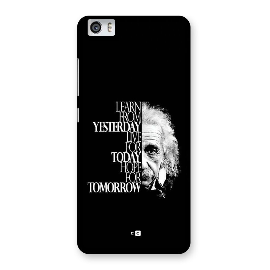 Learn From Yesterday Back Case for Redmi Mi 5