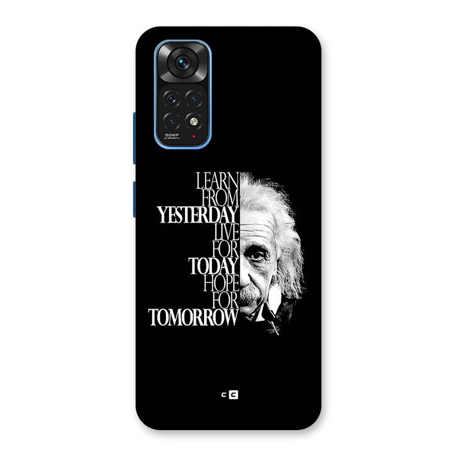 Learn From Yesterday Back Case for Redmi Note 11S