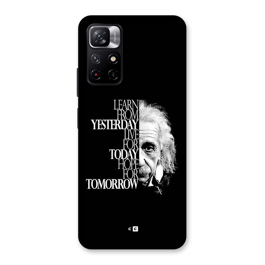 Learn From Yesterday Back Case for Redmi Note 11T 5G