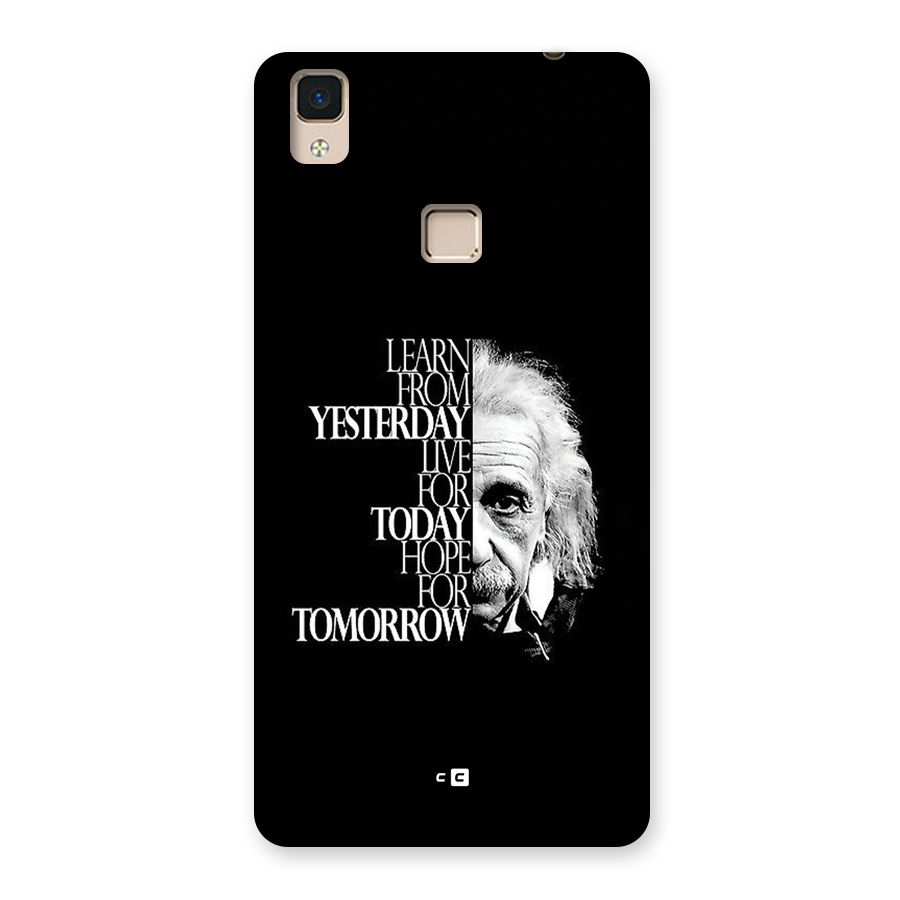 Learn From Yesterday Back Case for V3 Max
