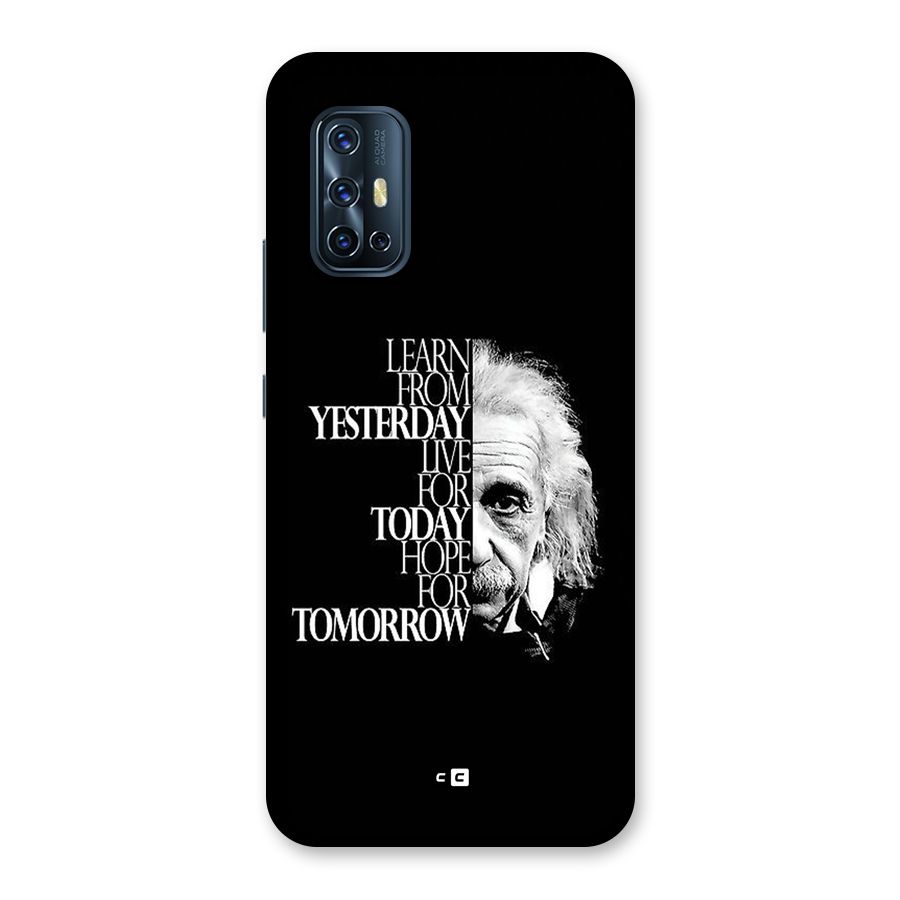 Learn From Yesterday Back Case for Vivo V17