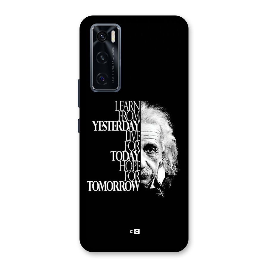 Learn From Yesterday Back Case for Vivo V20 SE