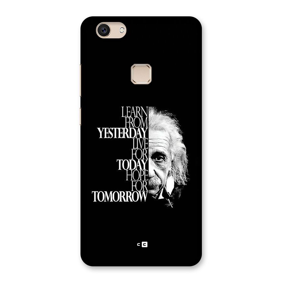 Learn From Yesterday Back Case for Vivo V7
