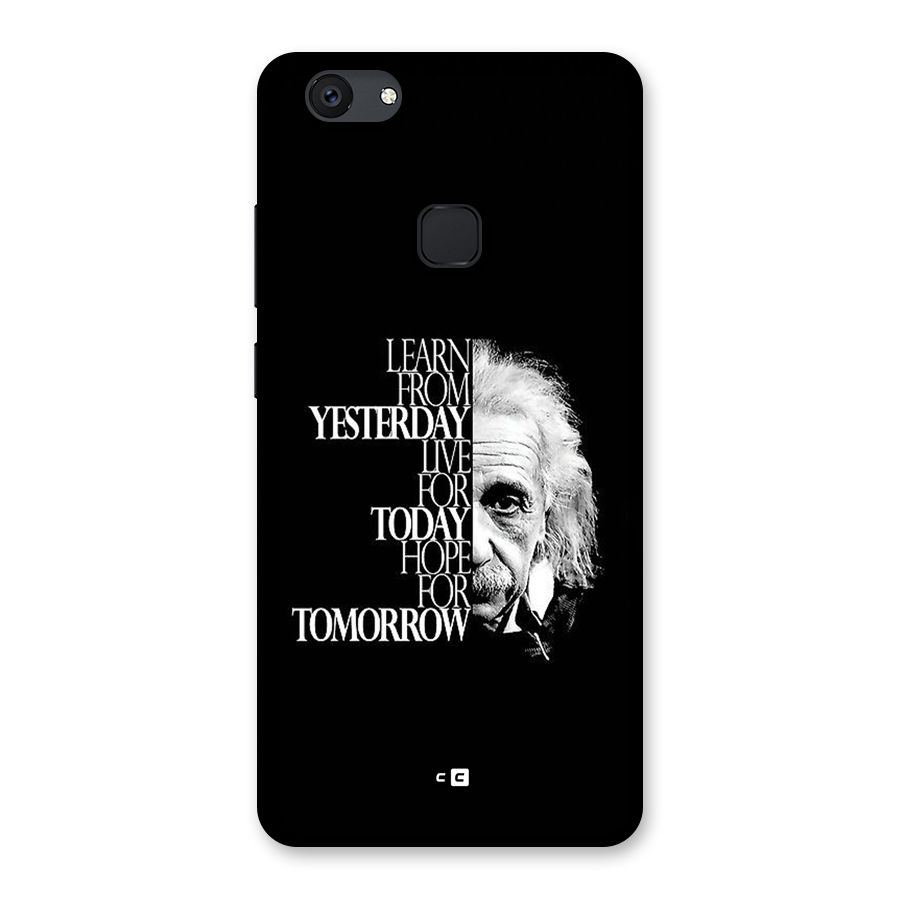 Learn From Yesterday Back Case for Vivo V7 Plus