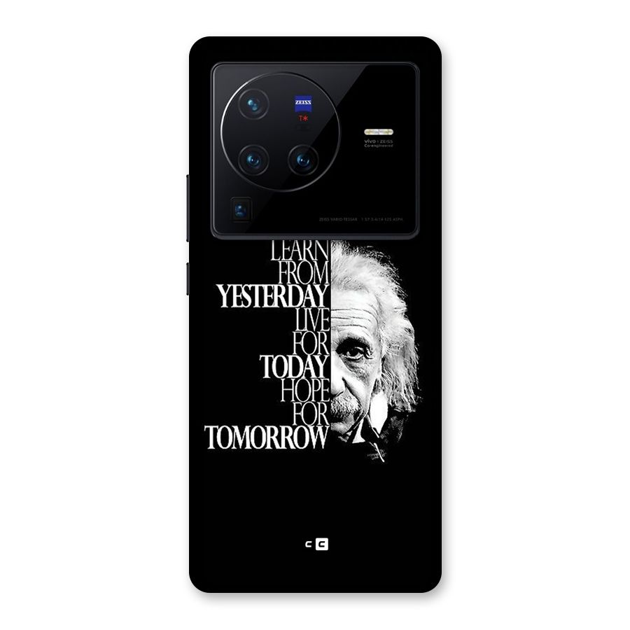 Learn From Yesterday Back Case for Vivo X80 Pro