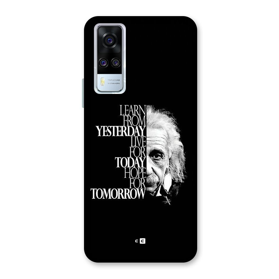Learn From Yesterday Back Case for Vivo Y31