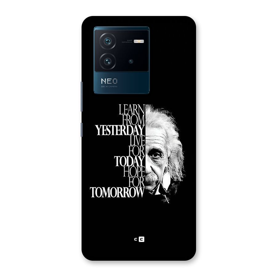 Learn From Yesterday Back Case for Vivo iQOO Neo 6 5G