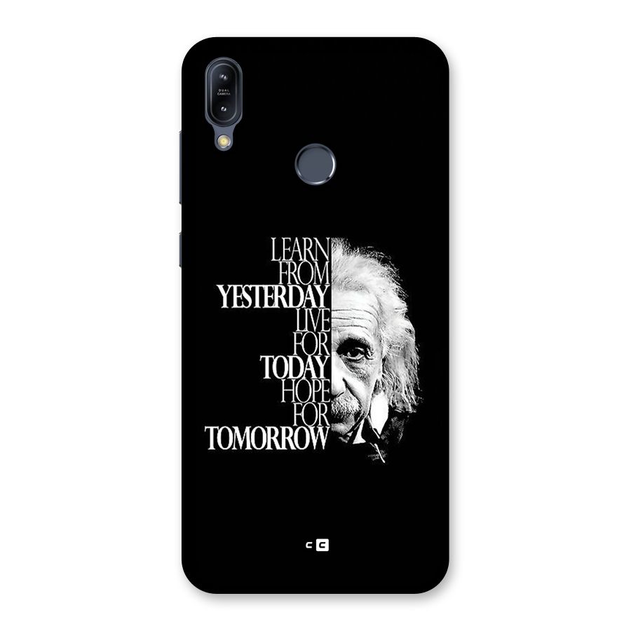 Learn From Yesterday Back Case for Zenfone Max M2