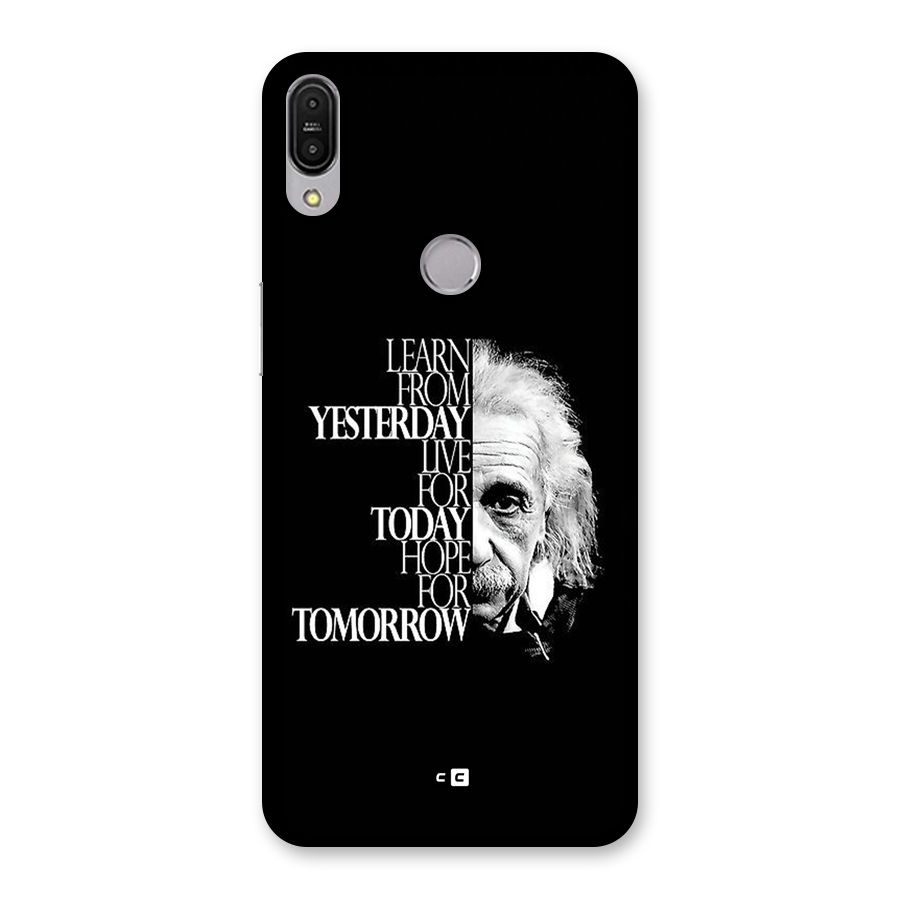 Learn From Yesterday Back Case for Zenfone Max Pro M1