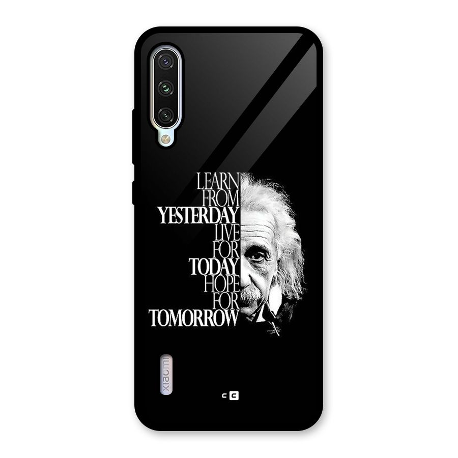 Learn From Yesterday Glass Back Case for Mi A3