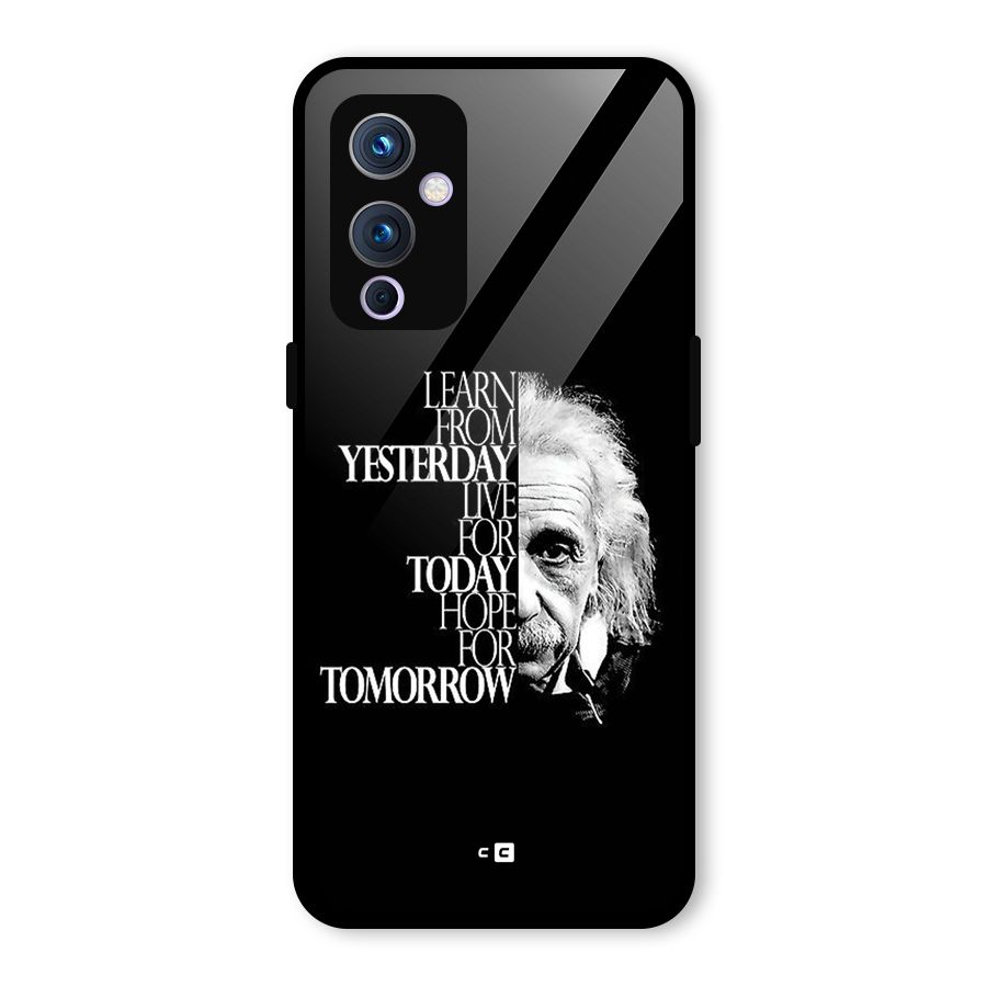 Learn From Yesterday Glass Back Case for OnePlus 9