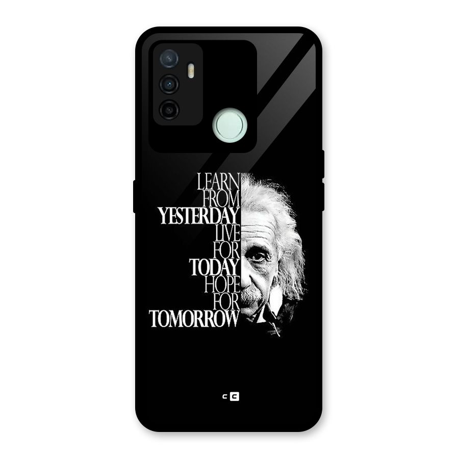 Learn From Yesterday Glass Back Case for Oppo A53