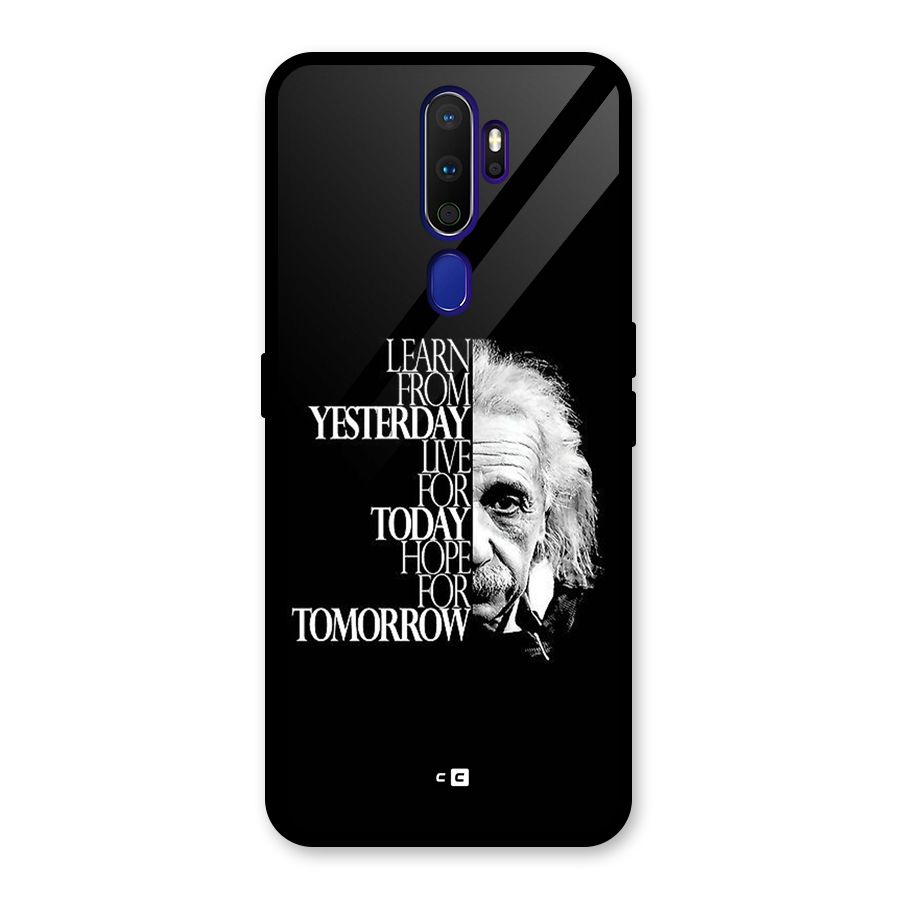 Learn From Yesterday Glass Back Case for Oppo A9 (2020)