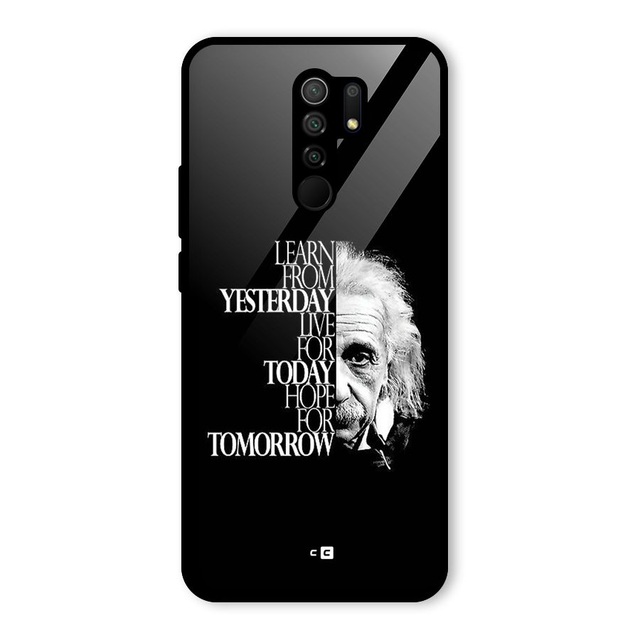 Learn From Yesterday Glass Back Case for Poco M2