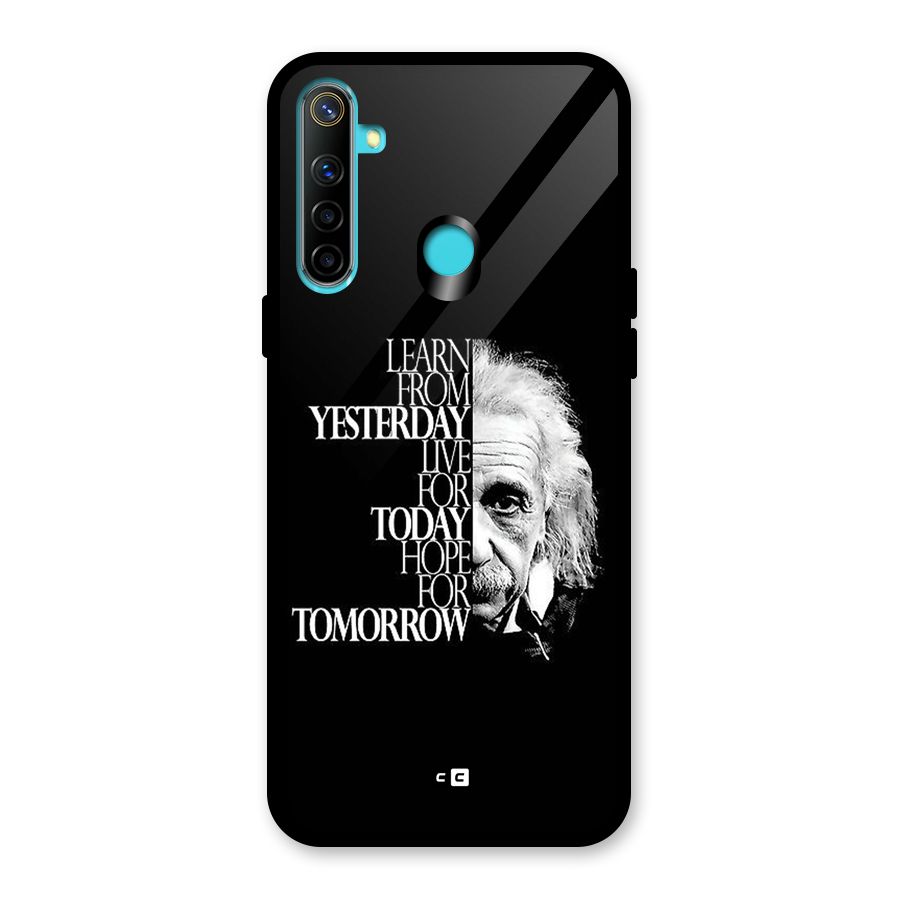 Learn From Yesterday Glass Back Case for Realme 5i