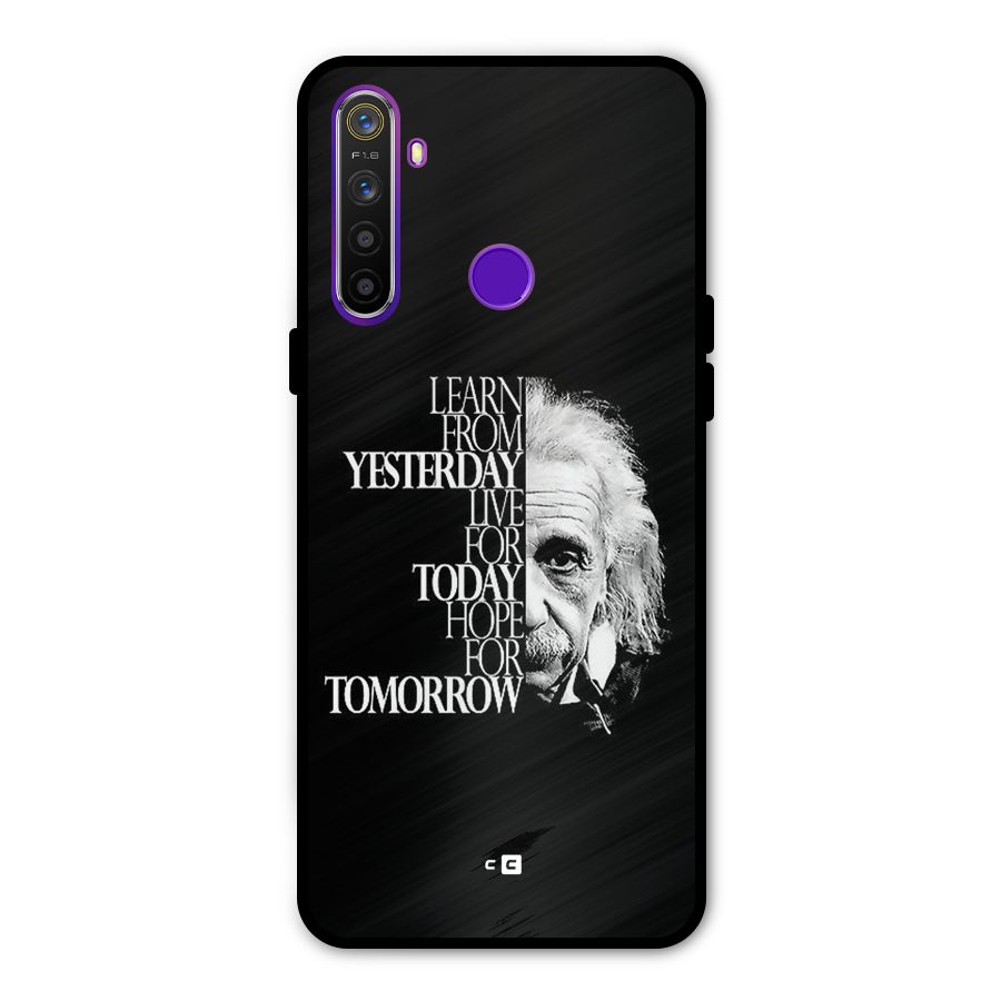 Learn From Yesterday Glass Back Case for Realme 5s