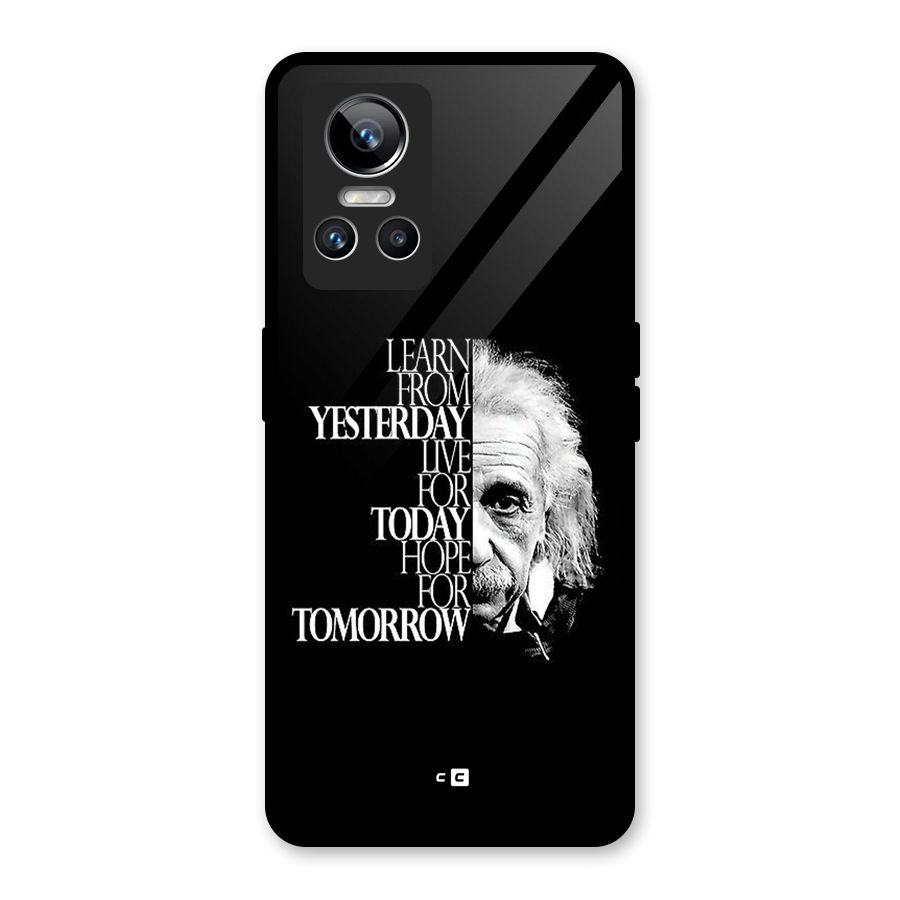 Learn From Yesterday Glass Back Case for Realme GT Neo 3