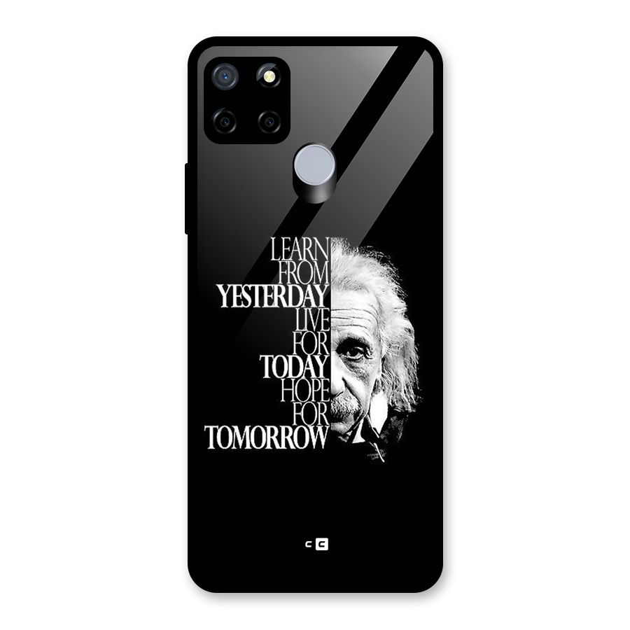 Learn From Yesterday Glass Back Case for Realme Narzo 20