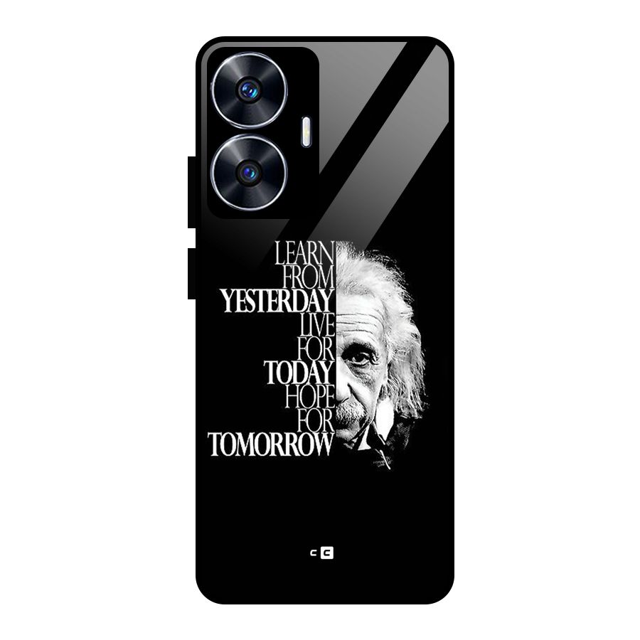 Learn From Yesterday Glass Back Case for Realme Narzo N55