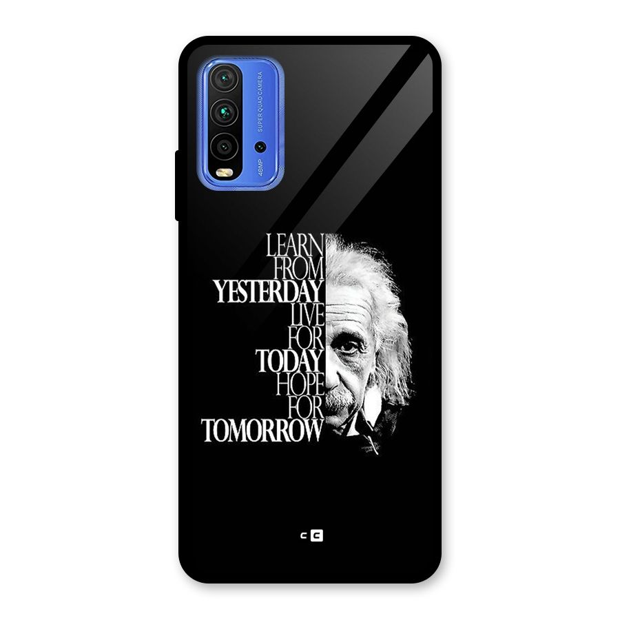 Learn From Yesterday Glass Back Case for Redmi 9 Power