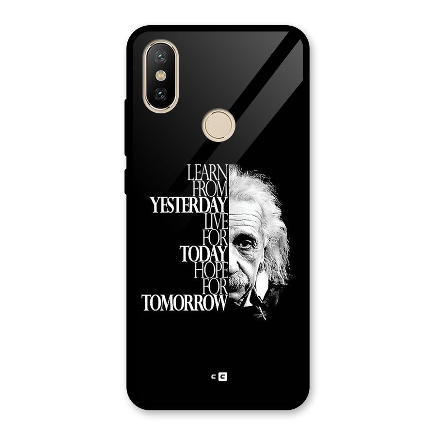 Learn From Yesterday Glass Back Case for Redmi A2